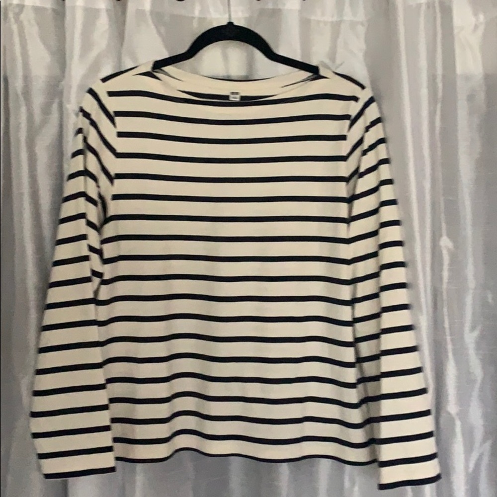 Striped Boat Neck Top